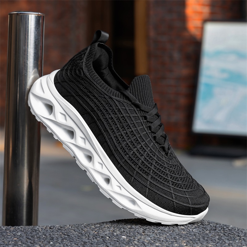 Men Wide Toe Box Diabetic Walk - đánh giá và giá Knit Fabric Lace Up Sneakers