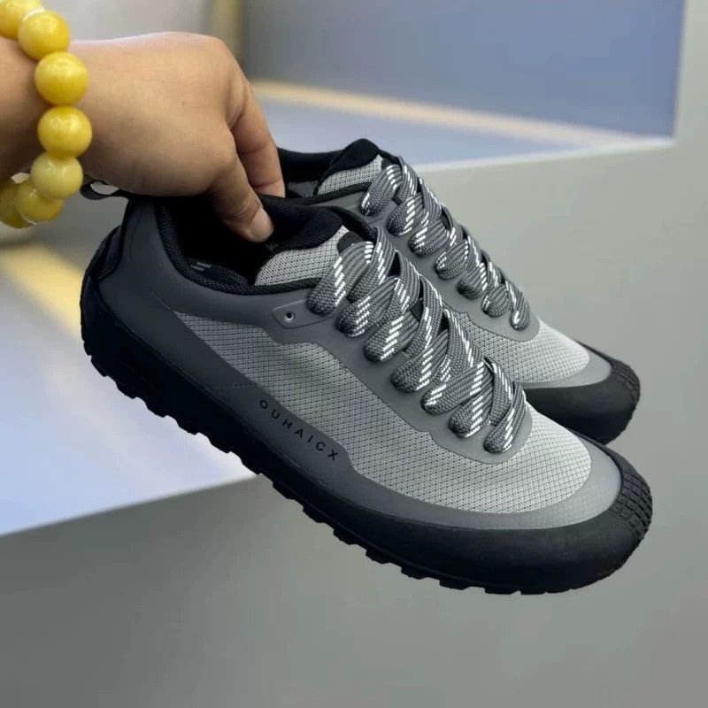 Solid Tone Anti Slip Men Low T - đánh giá và giá Knit Fabric Lace Up Sneakers