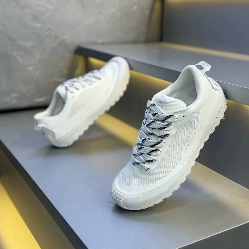 Solid Tone Anti Slip Men Low T - đánh giá và giá Knit Fabric Lace Up Sneakers